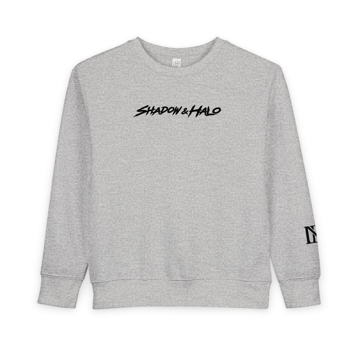 Toddler Sweatshirt – Shadow & Halo Angel Wings Graphic Crewneck